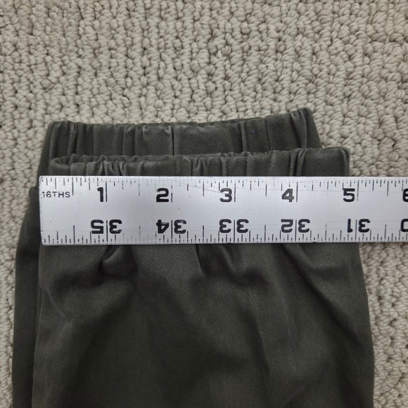WOWIE Olive Green Jogger Pants Elastic Waist Drawstring Pockets Womens Medium - Picture 10 of 10